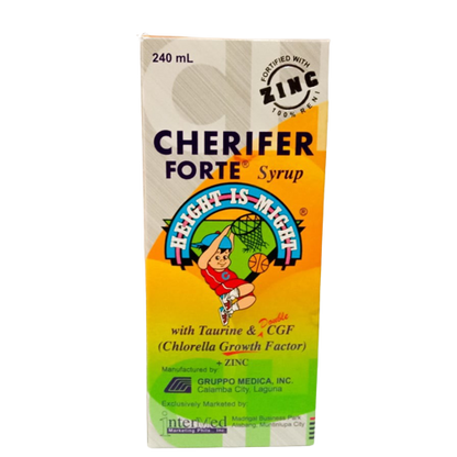 Cherifer Forte Syrup with Taurine & DOUBLE CGF + Zinc 240ml