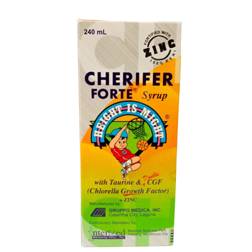 Cherifer Forte Syrup with Taurine & DOUBLE CGF + Zinc 240ml