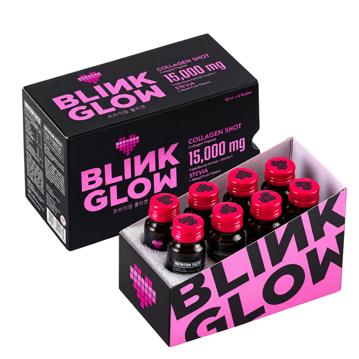 (PRE-ORDER 1week) Blink Glow Collagen (15,000MG) Liquid 8 bottles