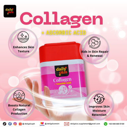 Daily Plus Collagen with Ascorbic Acid Supplement 60 Capsule