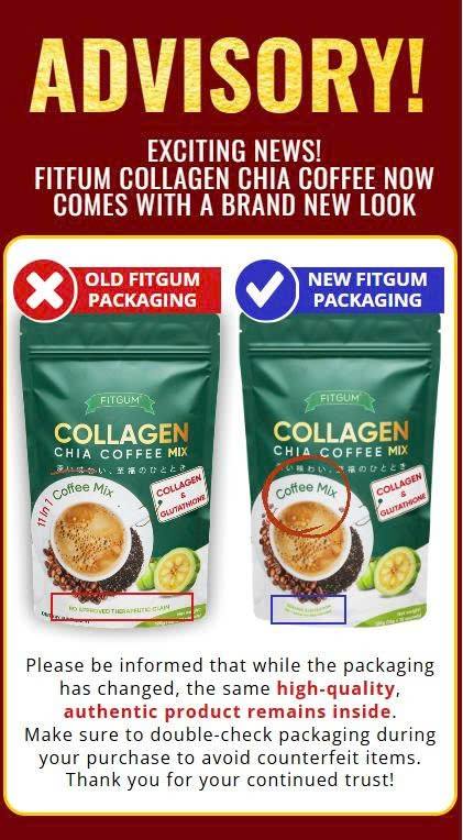 Fitgum Collagen Chia Coffee Mix 10's