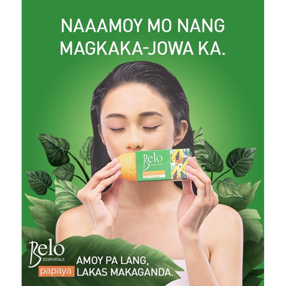 Belo Essentials Papaya Soap 135g- 3 pieces