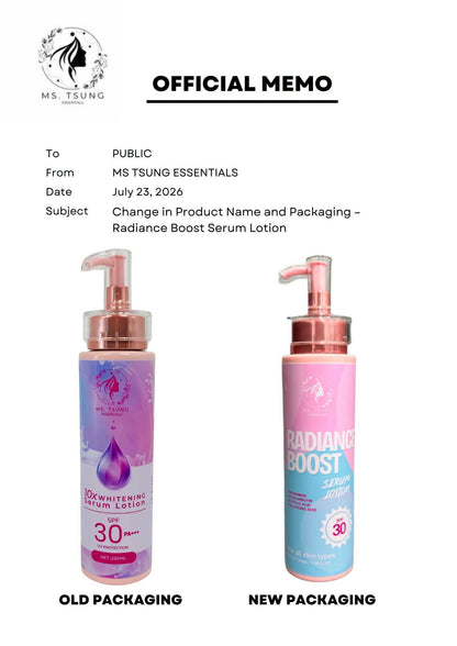 Ms.Tsung Essentials Serum Lotion SPF 30 250ml