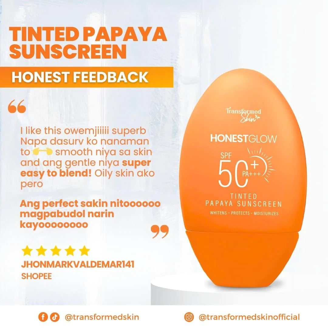 Honest Glow Tinted Papaya Sunscreen