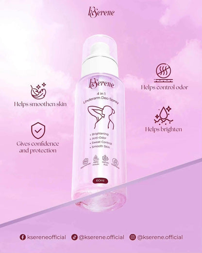 Kserene 4-in-1  Underarm Deo Spray 60ml