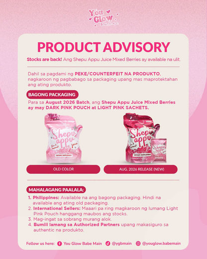 You Glow Babe Shepu Appu Juice 10's-NEW PACKAGING