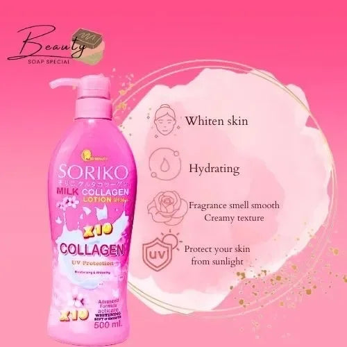 Soriko Milk Collagen Lotion SPF 50++ 500ml