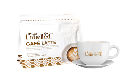 Labelled Café Latte Coffee 10 sachets
