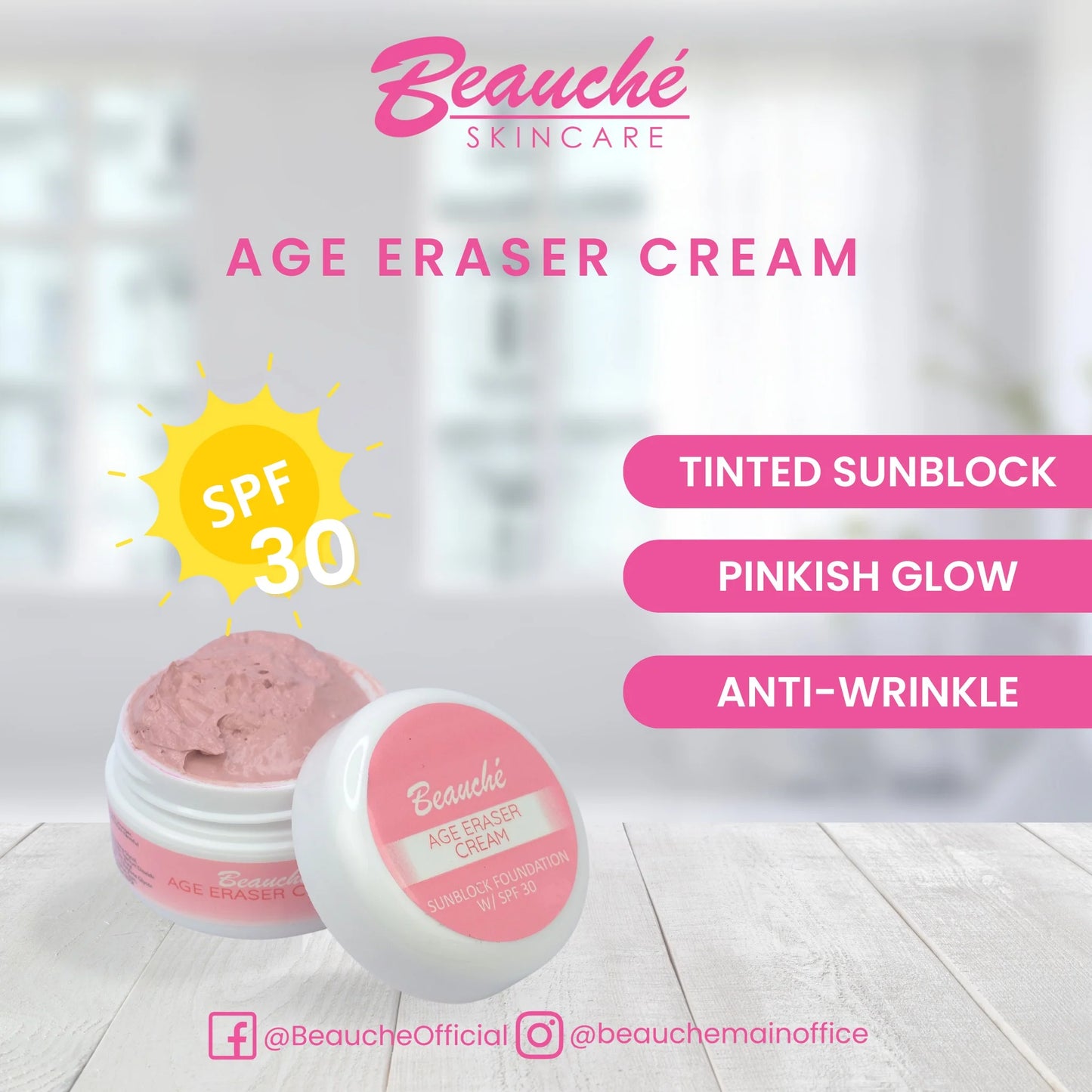 Beauche Age Eraser Cream 10 grams- 3 pcs
