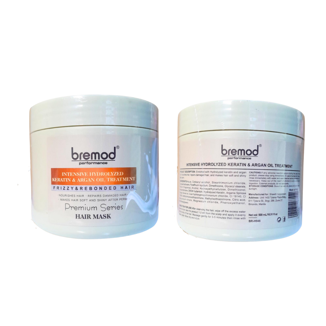 Bremod Performance Hair Mask Intensive Hydrolized Keratin & Argan Oil Treatment 1