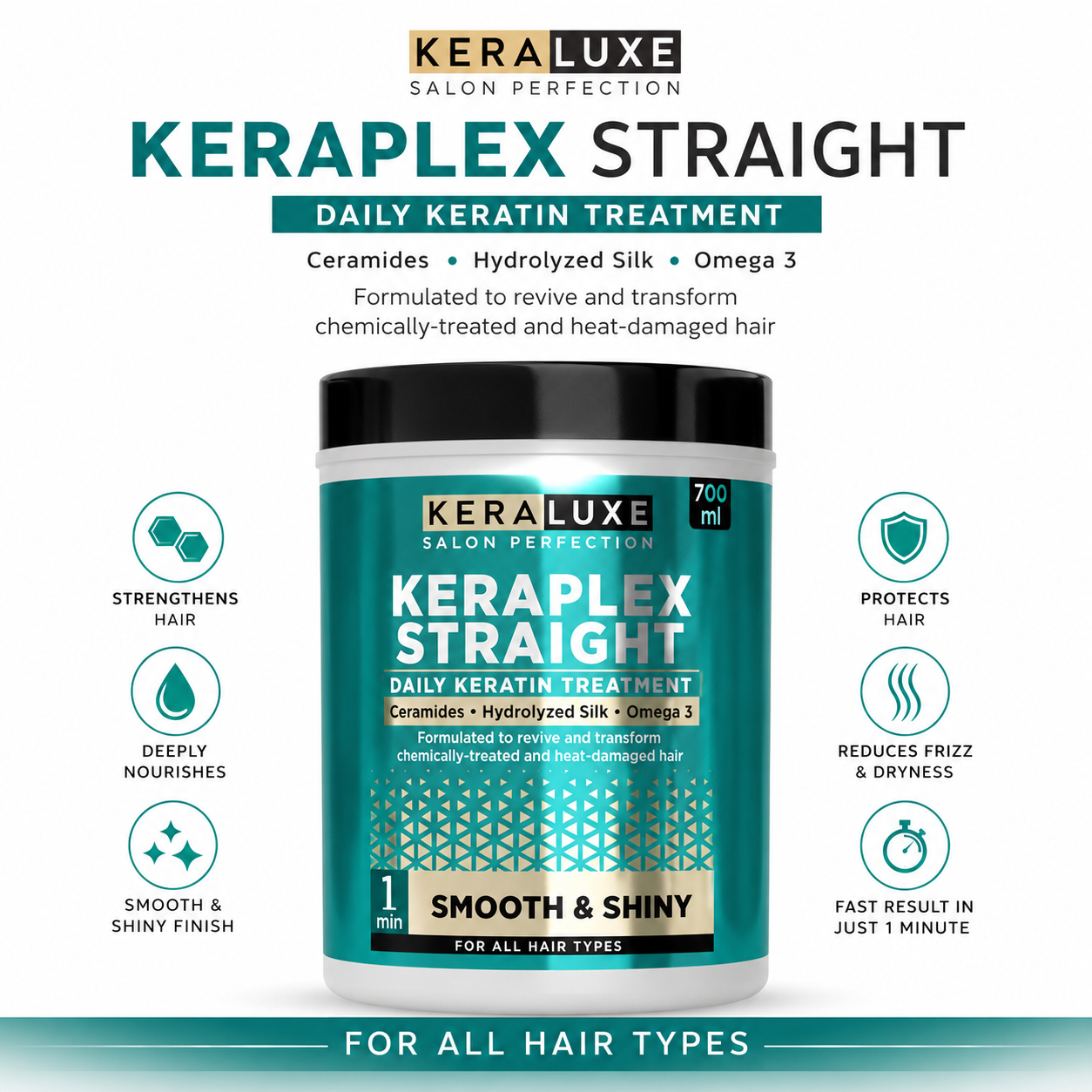 KERALUXE Salon Perfection - Keraplex Straight 700ml
