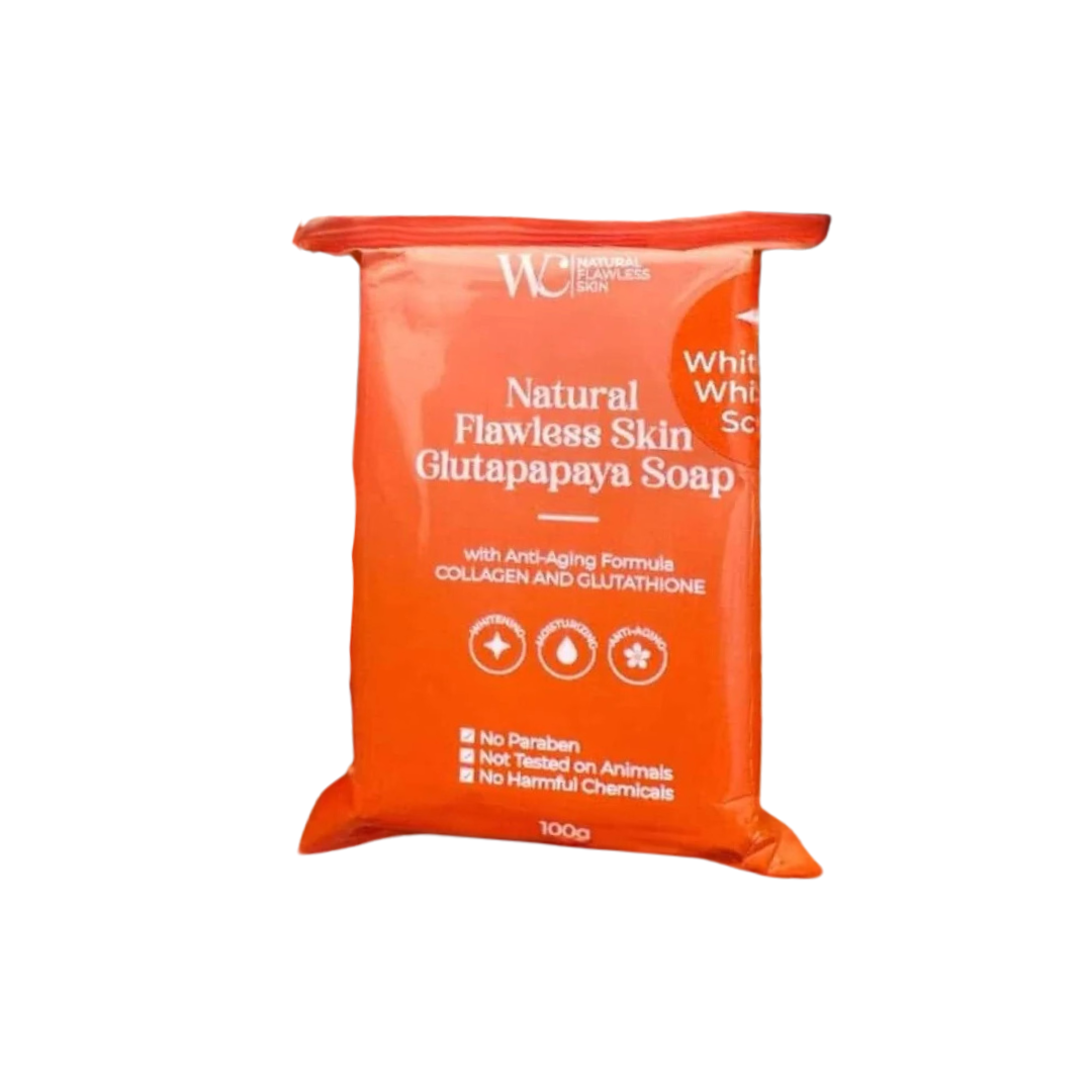 WC SOAP Natural Flawless Skin Gluta Papaya Soap