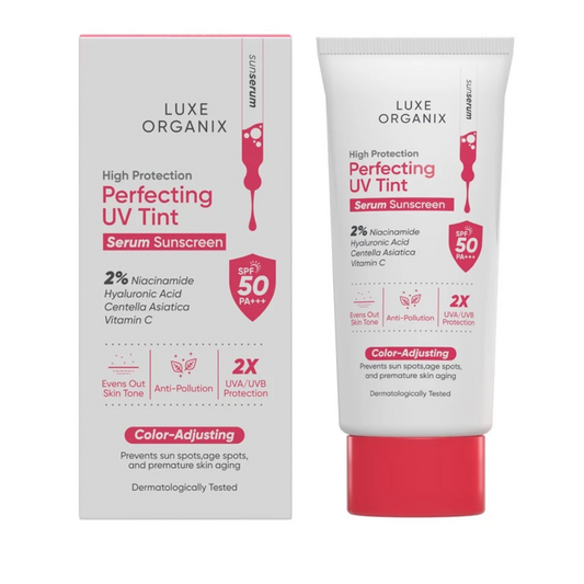 Luxe Organix Perfecting UV Tint Serum Sunscreen SPF 50 PA +++ 40g