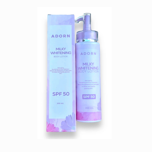 Adorn Milky Whitening Body Lotion with SPF50