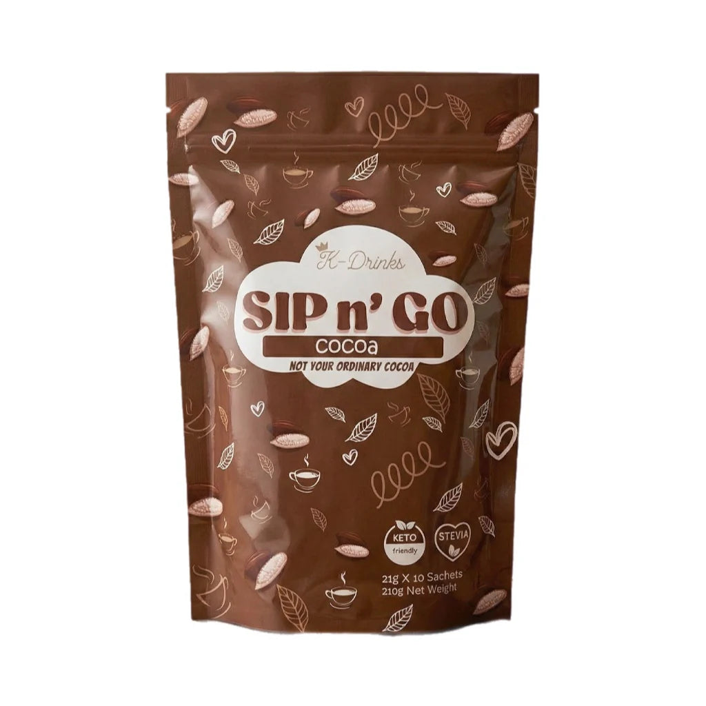 K-Drinks Sip N' Go COCOA Drink Mix (10 sachets)