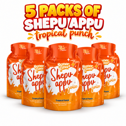 5 Packs of You Glow Babe SunerGizer Shepu Appu Juice Tropical Punch 10's