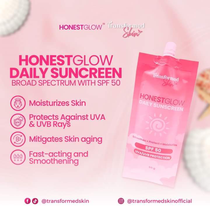 Honest Glow Daily Sunscreen SPF50 50g