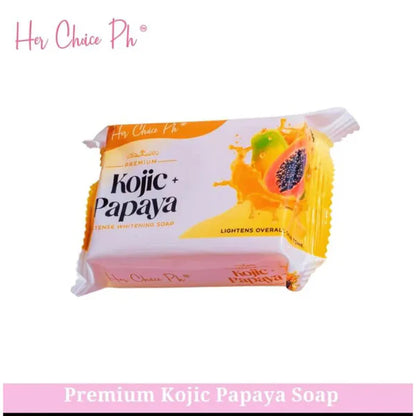 5pcs of HER CHOICE PH PREMIUM KOJIC PAPAYA SOAP 120g