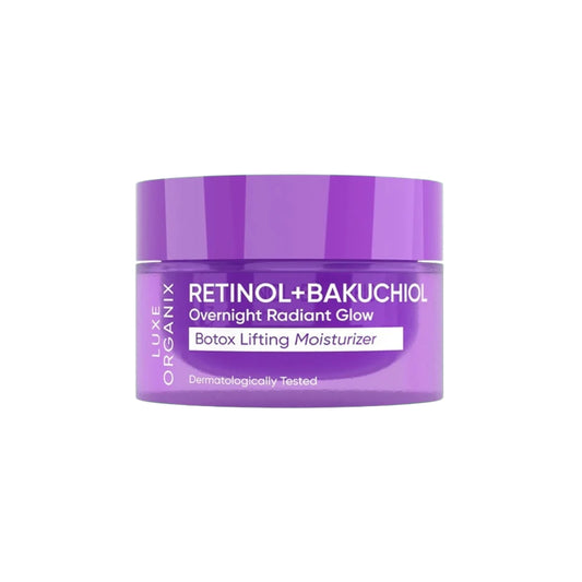 Luxe Organix Retinol + Bakuchiol Overnight Radiant Glow Botox Lifting Moisturizer 50g