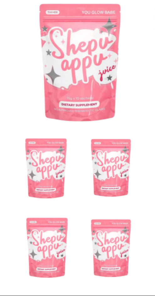 5 packs of You Glow Babe Shepu Appu Juice (10's/pk)