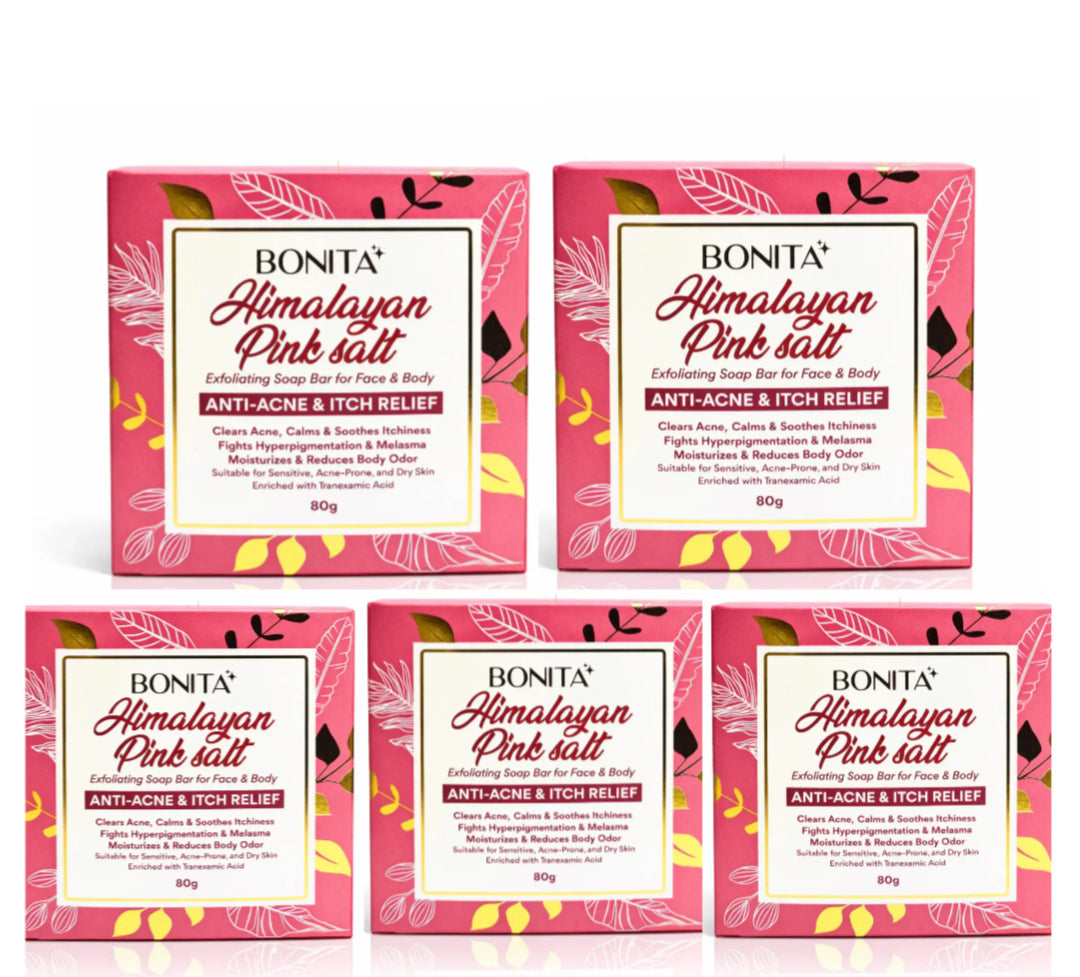 5pcs of Bonita Himalayan Pink Salt Soap 85g