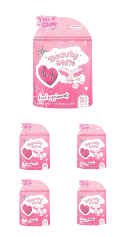 5pcs of You Glow Babe Beauty White (30 Caps/pk)