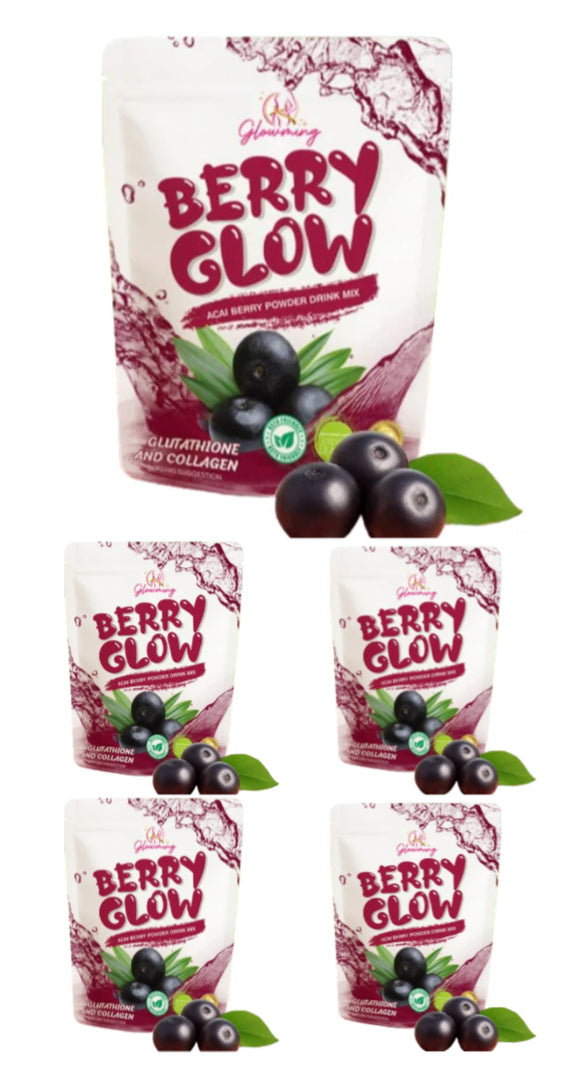 5 packs of Berry Glow Glowming Shape 200g (10sachets/pk)