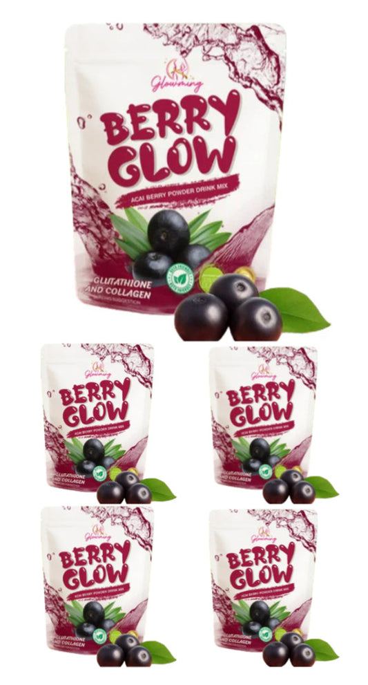 5 packs of Berry Glow Glowming Shape 200g (10sachets/pk)