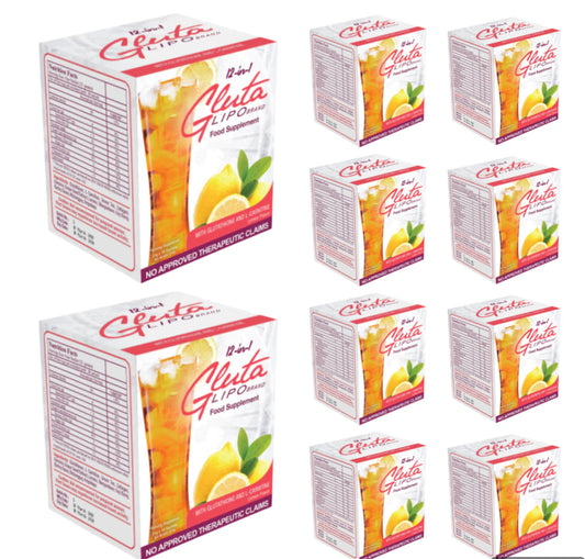 10 boxes of GlutaLipo Lemon Juice