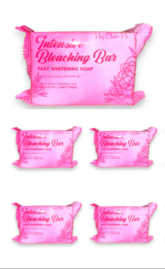 5pcs of HER CHOICE PH INTENSIVE BLEACHING BAR SOAP (120g)