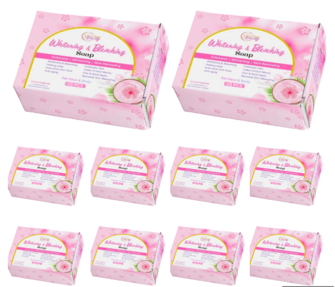 10 pcs of CC Glam Beauty Whitening & Bleaching Soap 70g