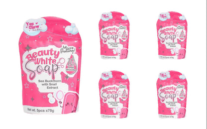 5 packs of You Glow Babe Beauty White Soap (5pcs/pk x 70g)