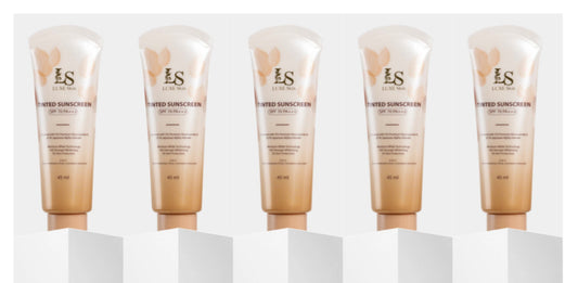 5pcs of Luxe skin Tinted Sunscreen with SPF 70 PA +++ 45ml