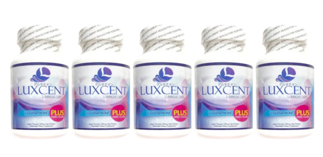 5pcs of Luxcent Glutathione Capsules 60's