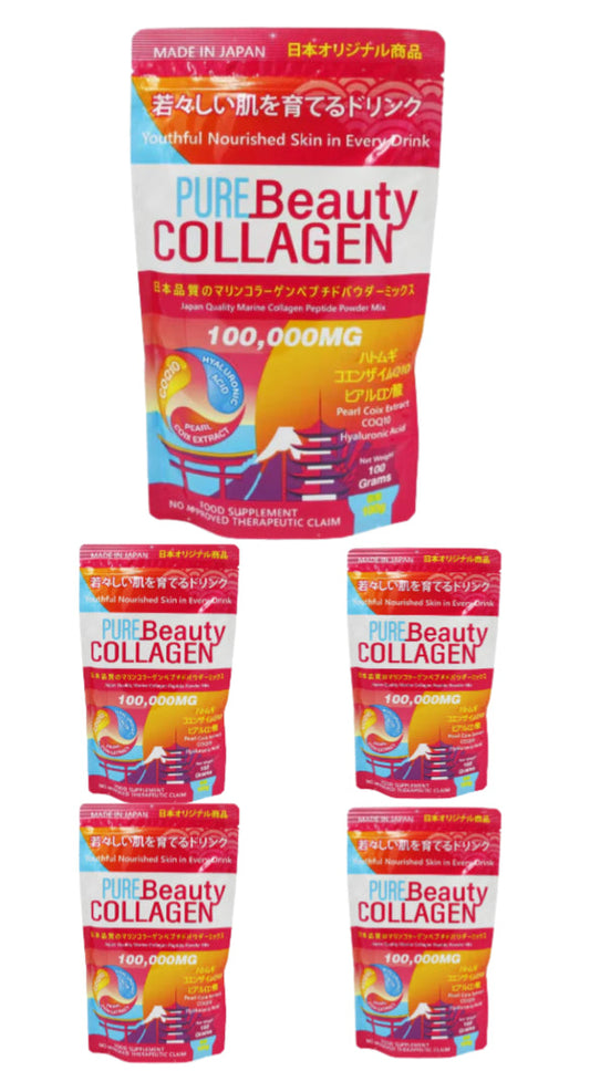 5 packs of Pure Beauty Collagen Powder