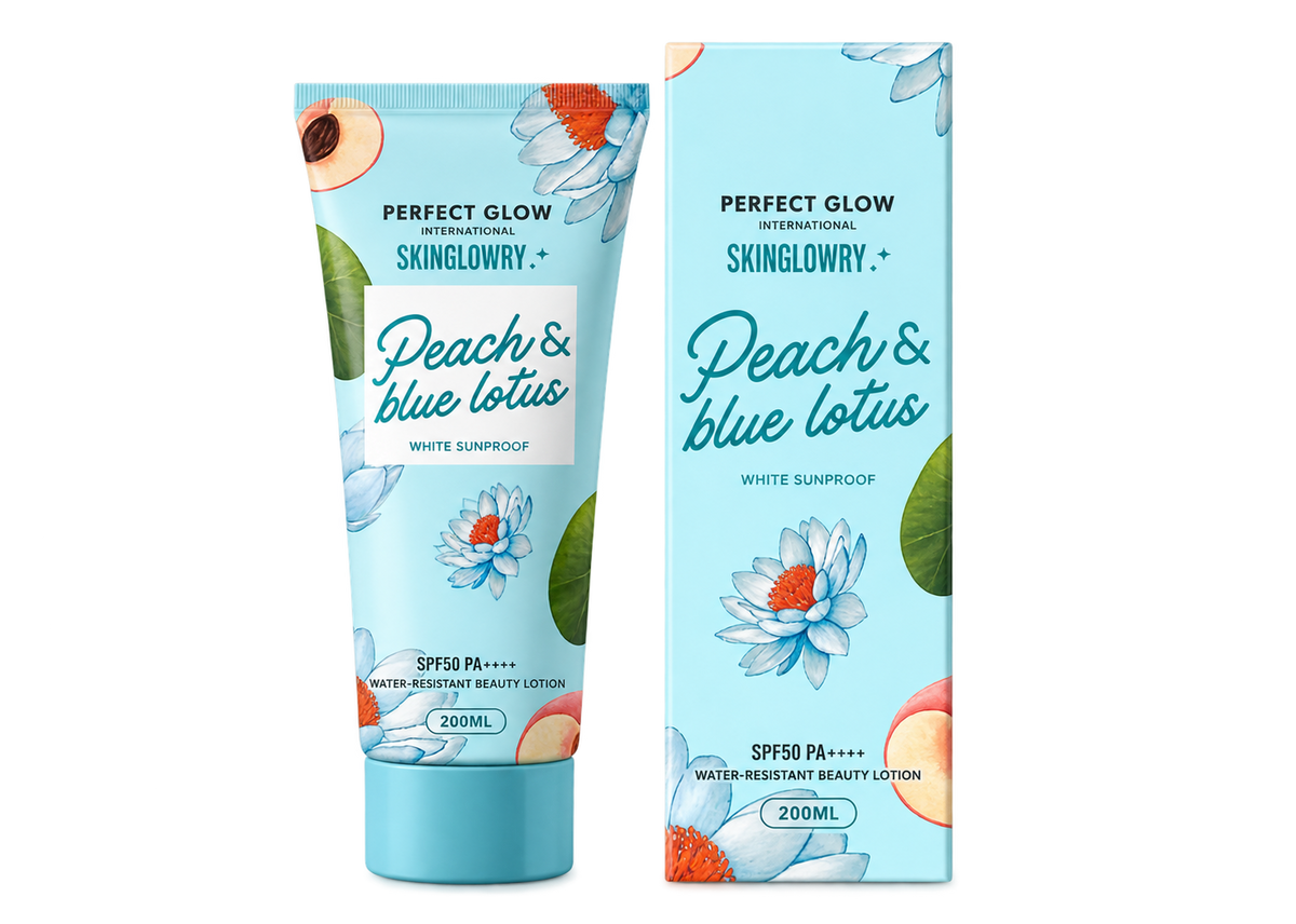 Perfect Glow Skin Glowry  Peach & Blue Lotus