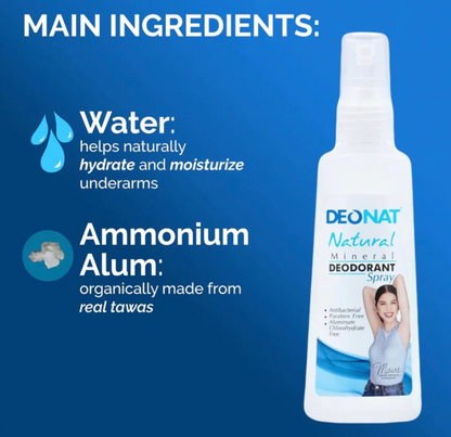 Deonat Natural Mineral Underarm Spray