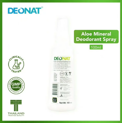 Deonat Natural Aloe Mineral Deo Underarm Spray 100ml