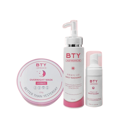 BTY Advance Trio - Instaglow, Sun Stick, Overnight Mask