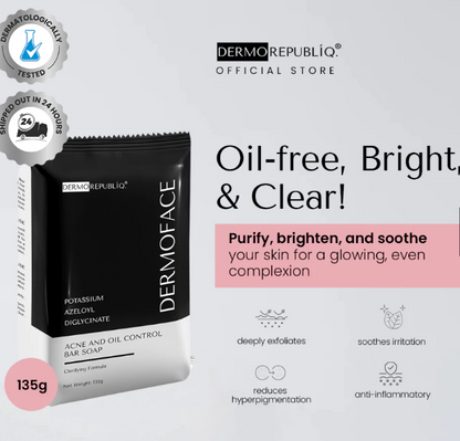 DERMOREPUBLIQ Acne and Oil Control Face Bar Soap – 135g