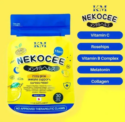 NEKOCEE 15 in 1 By Kat Melendez 30 Capsules
