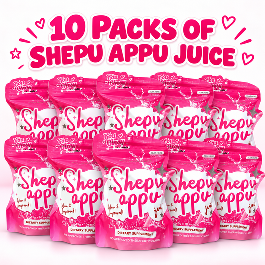 10 packs of You Glow Babe Shepu Appu Juice (10's/pk)-NEW PACKAGING
