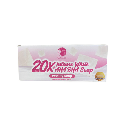 SY GLOW 20X INTENSE WHITE AHA BHA PEELING SOAP 50g