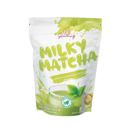 Milky Matcha Drink by Glowming Shape Detox