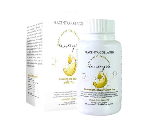 BMRS Beauty Essentials Placenta Collagen Tablets (250MG | 120 Tablets)