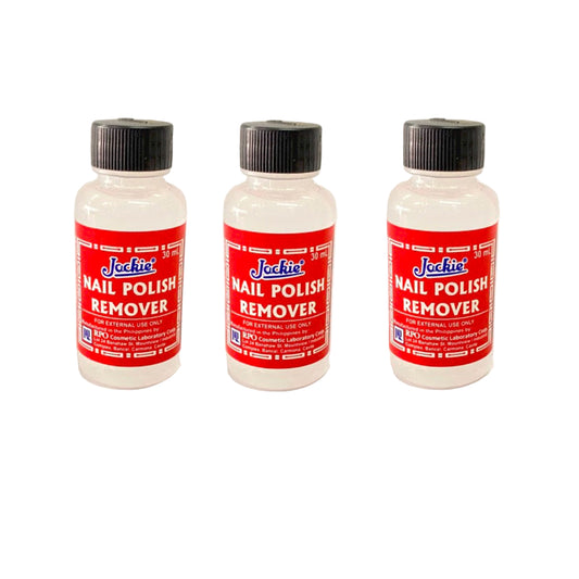 3 Pieces of Jackie Acetone, Nail Polish Remover 30ml