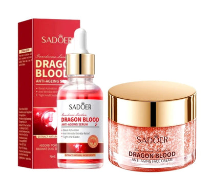 COMBO of SADOER Dragon Blood Firming Serum 30ml & Dragon Blood Anti-Wrinkle Cream50g