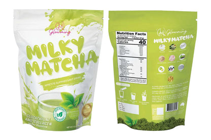 Milky Matcha Drink by Glowming Shape Detox