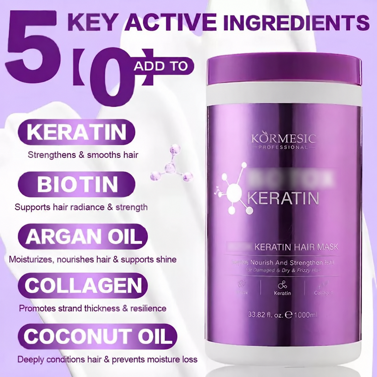 Kormesic Keratin Hair Mask 1000ml