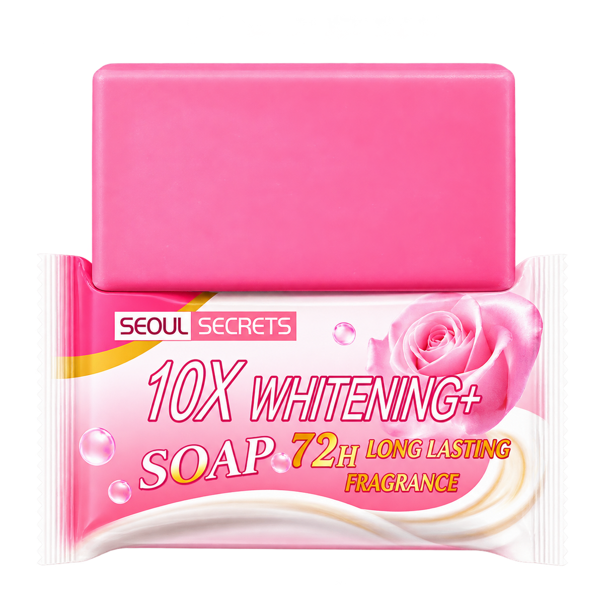 Seoul Secrets 10X Whitening Soap 72-Hour Long-Lasting Fresh Fragrance for Body & Brightening